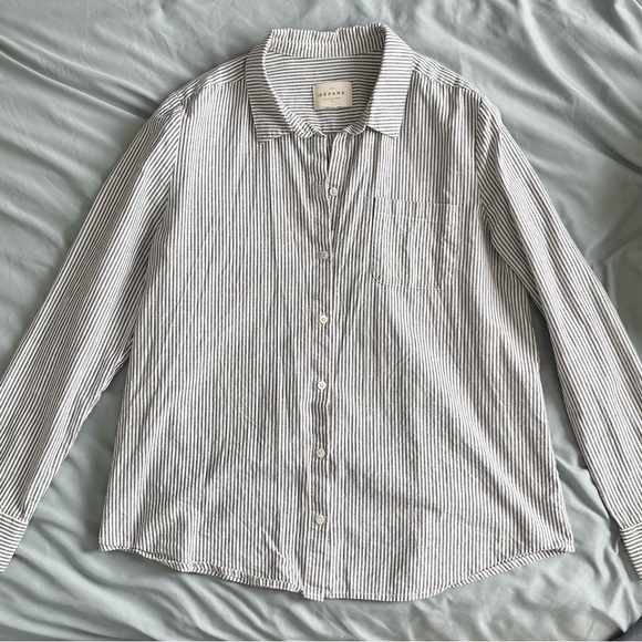 Sezane tomboy shirt striped button up - Picture 12 of 13
